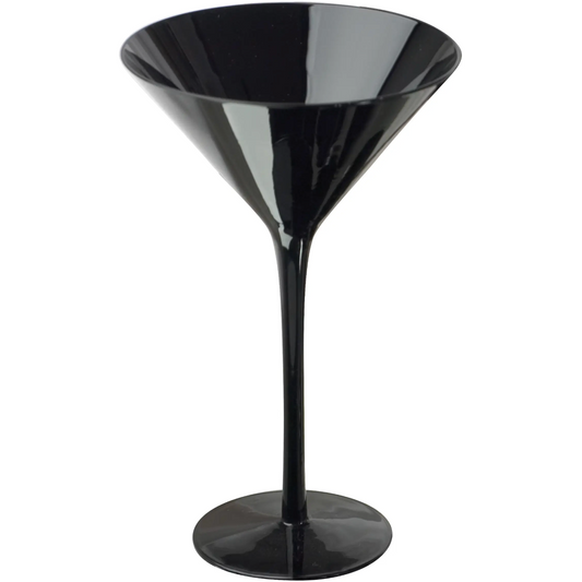 Midnight Black Martini Glass, 7 Oz.