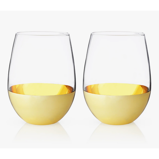 Gold Wine Glasses (Set of 4) – Culturebox Gift Shop